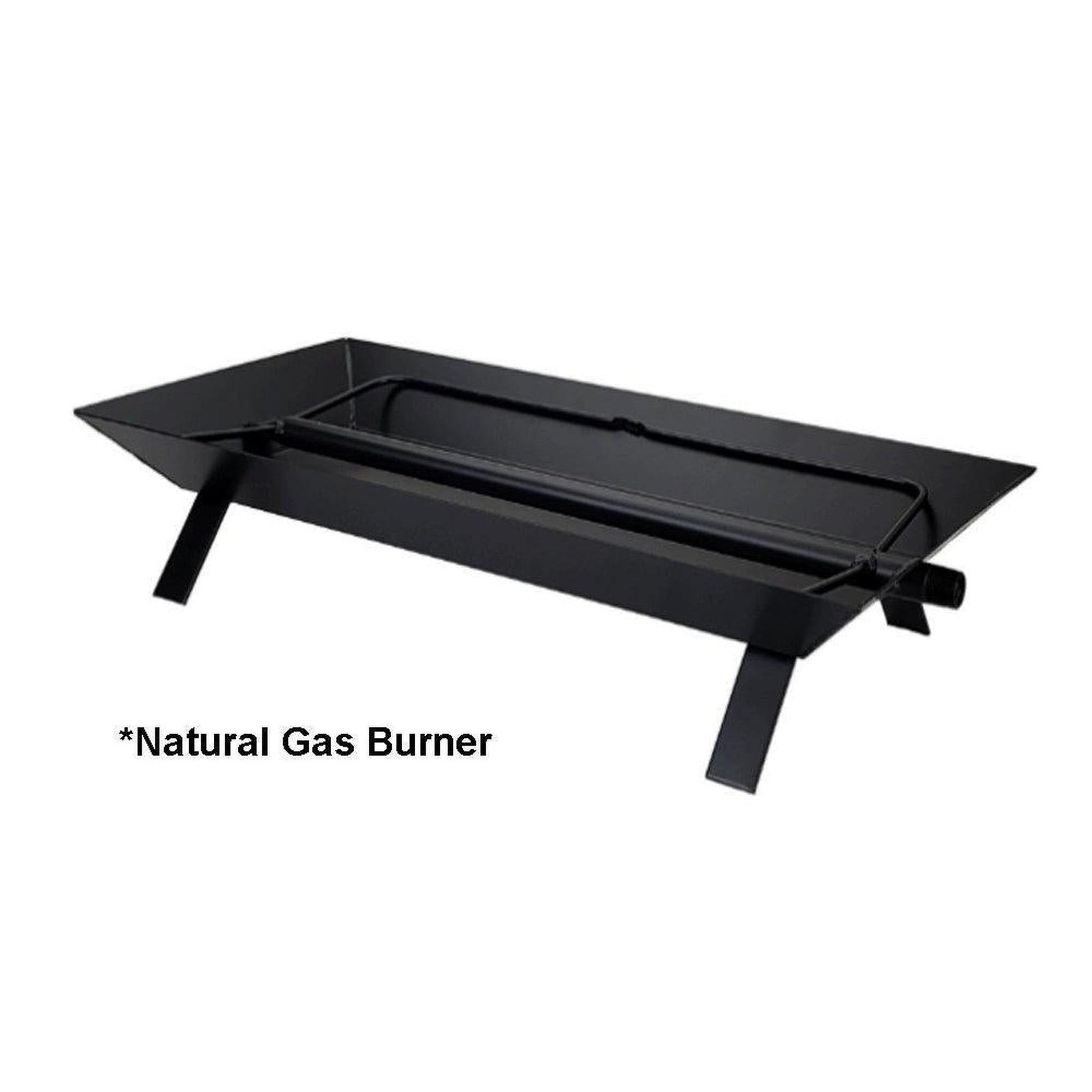 Rasmussen 21" Custom Pan Vented Burner with Strap Legs, Match Lit