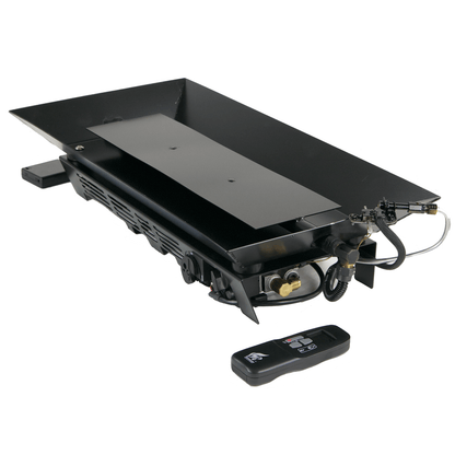 Rasmussen 24" Custom Pan Vented Burner with Variable Remote Standing Pilot in Valve Vanisher - Natural Gas