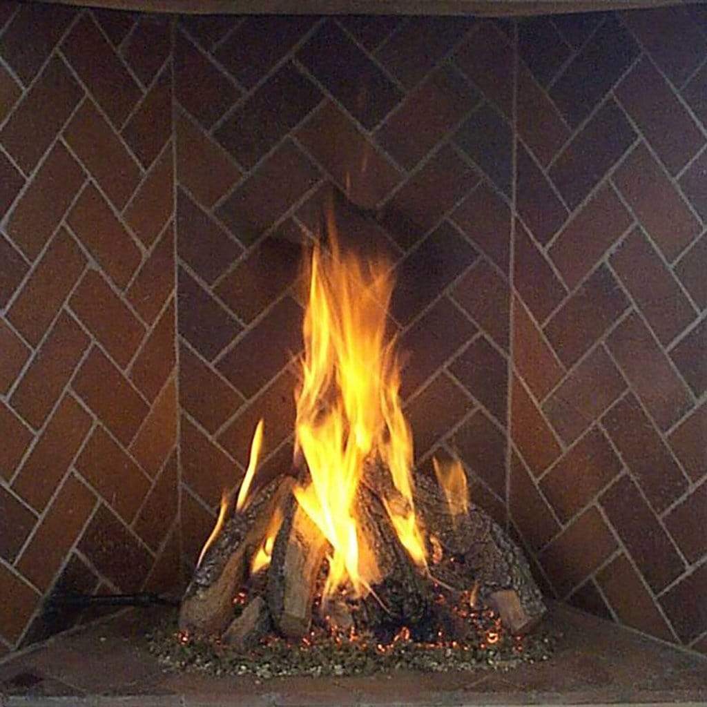 Rasmussen 60" Retiring Tipi Vented Gas Log for Rumford Fireplaces