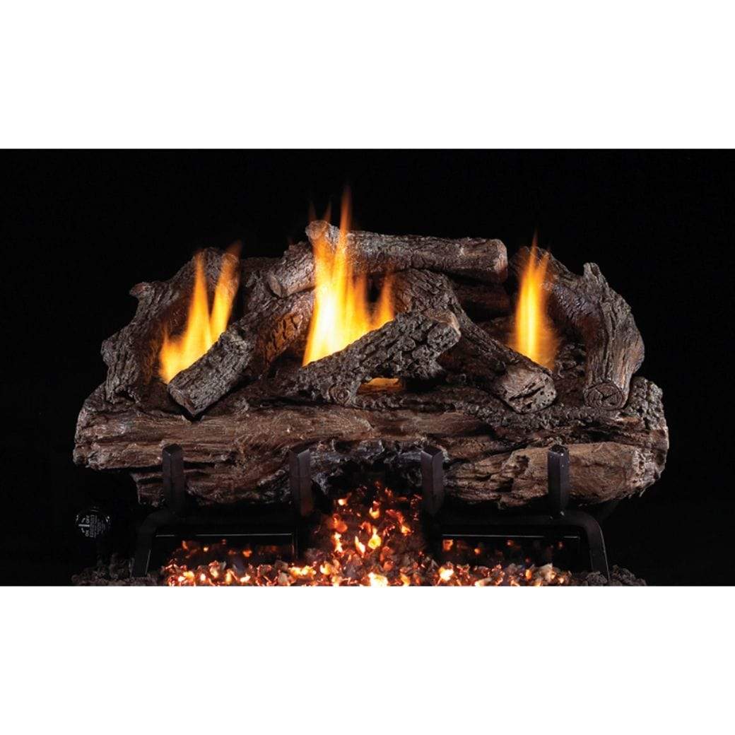 Real Fyre 16/18" Charred Aged Split Gas Log Set - US Fireplace Store