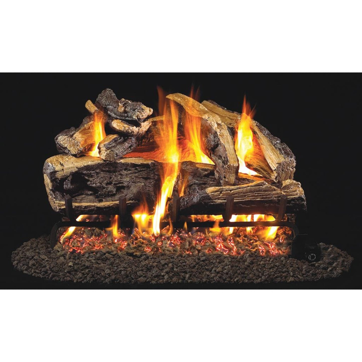 Real Fyre 18" Charred Rugged Split Oak Vented Gas Log Set