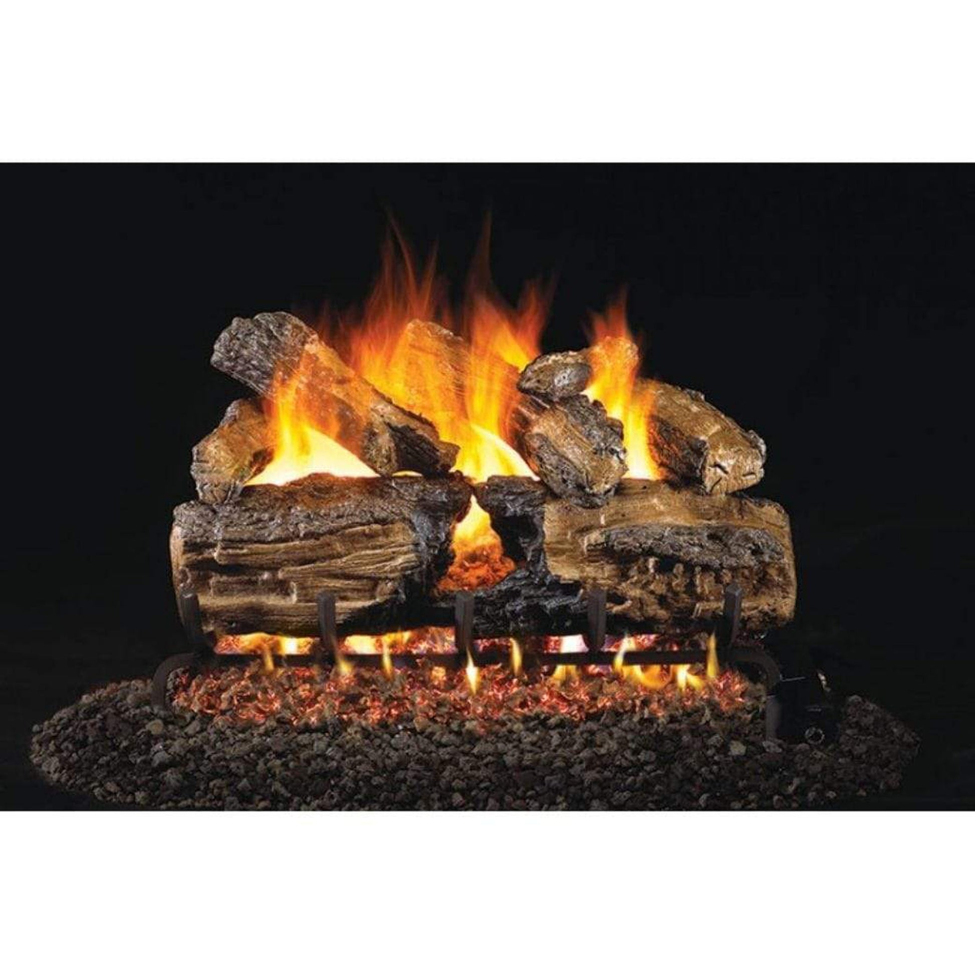 Real Fyre 24" Burnt Split Oak Vented Gas Log Set