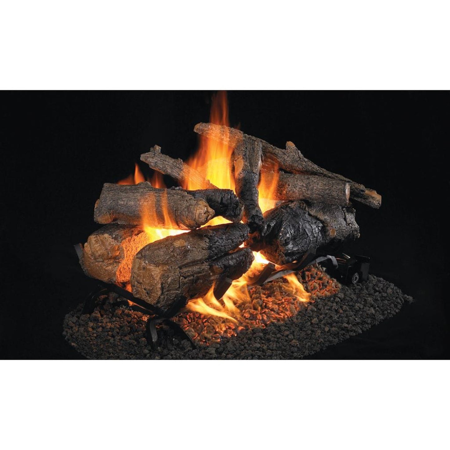 Real Fyre 24" Charred American Oak See-Thru Vented Gas Log Set