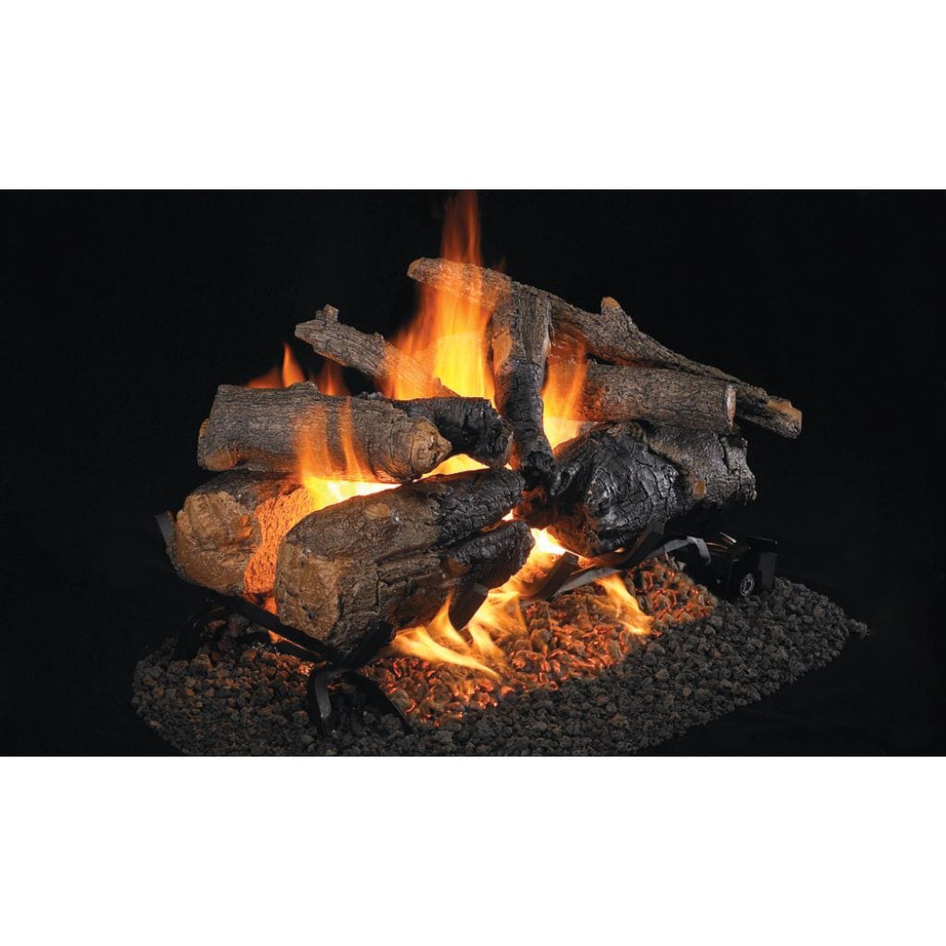 Real Fyre 30" Charred American Oak See-Thru Vented Gas Log Set