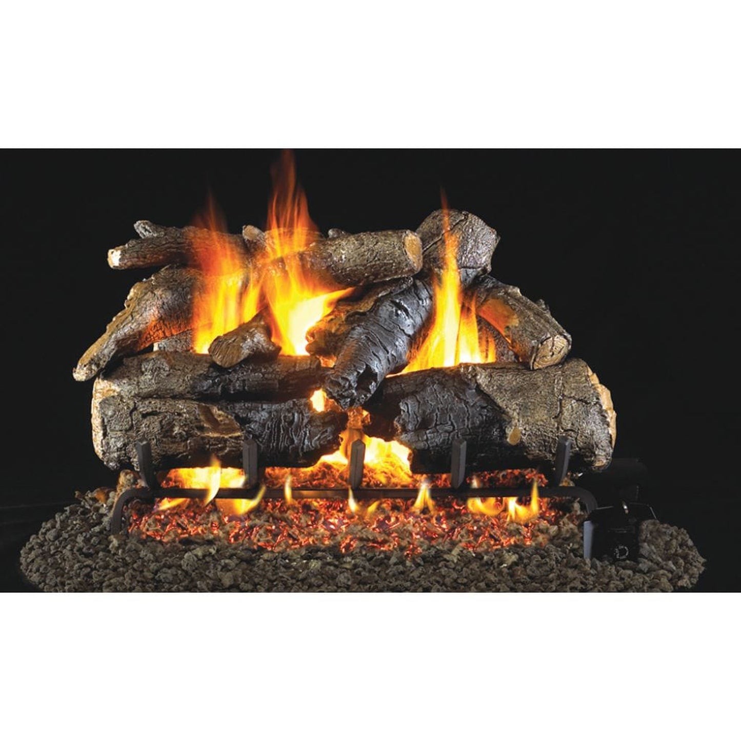 Real Fyre 30" Charred American Oak Vented Gas Log Set
