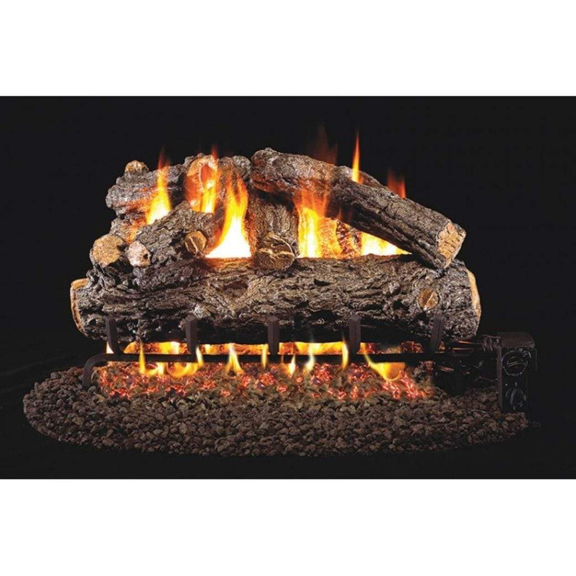 Real Fyre 30" Rustic Oak Designer Vented Gas Log Set