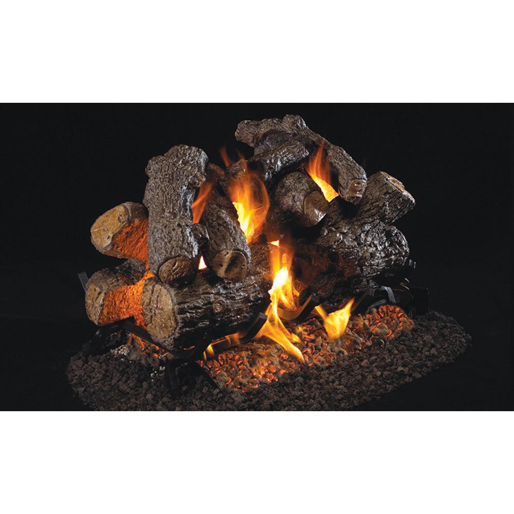 Real Fyre Charred Series 36" Charred Royal English Oak See-Thru Vented Gas Logs