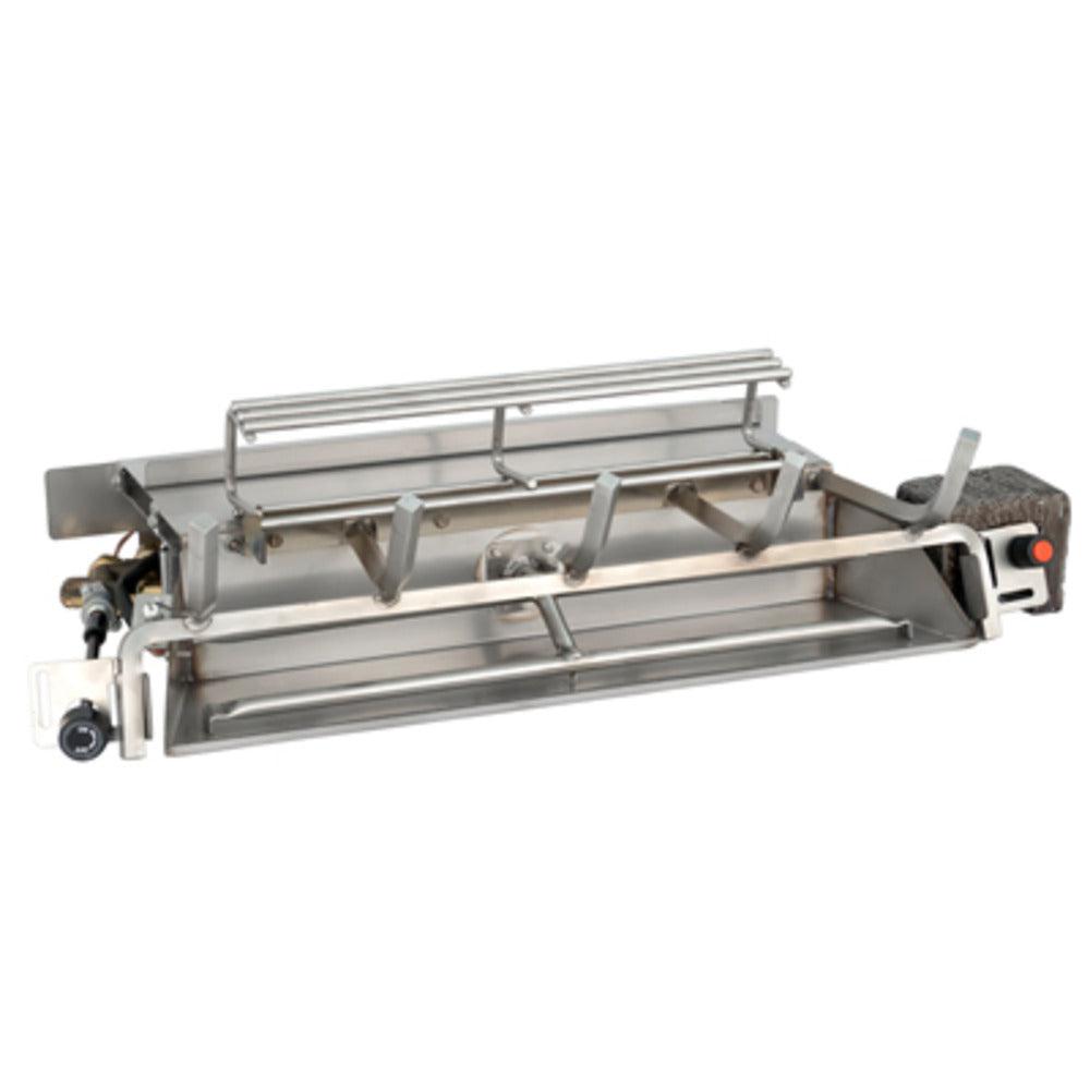 Real Fyre G52 Series 18/20" Stainless Steel Propane Outdoor Burner With Manual Valve and Standing Pilot