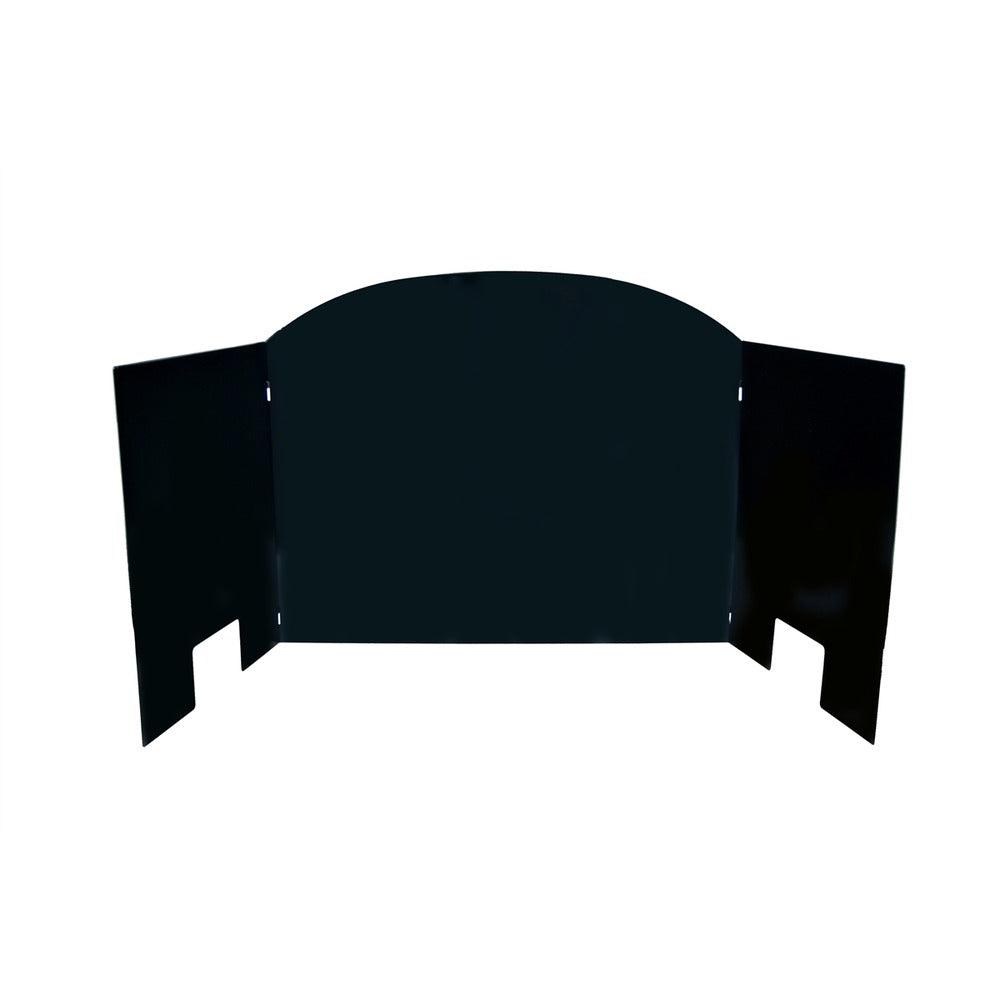 Real Fyre S Black Porcelain Traditional Three-Panel Fyrebacks