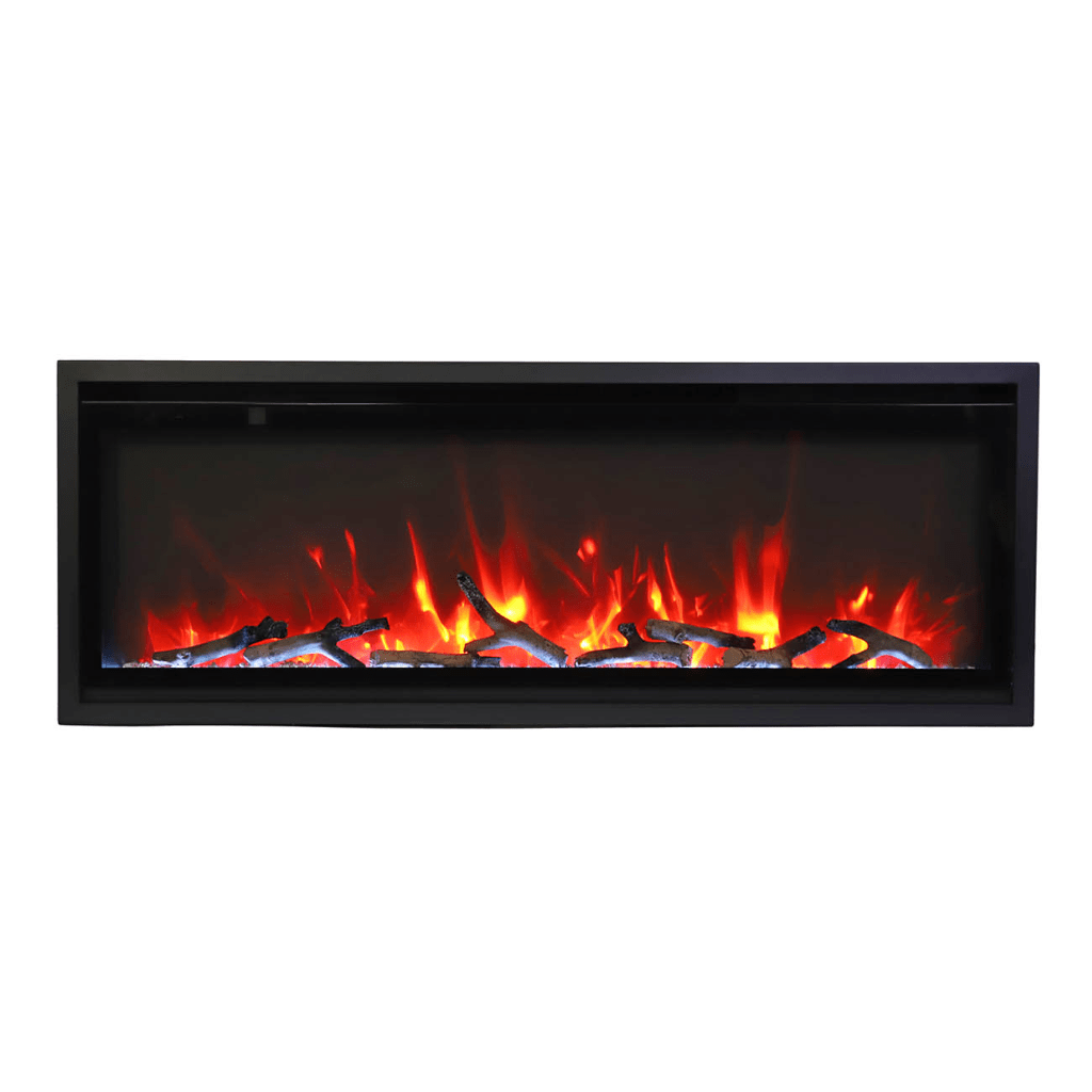 Remii by Amantii 45" Extra Slim Wall Mount Electric Fireplace with Black Steel Surround