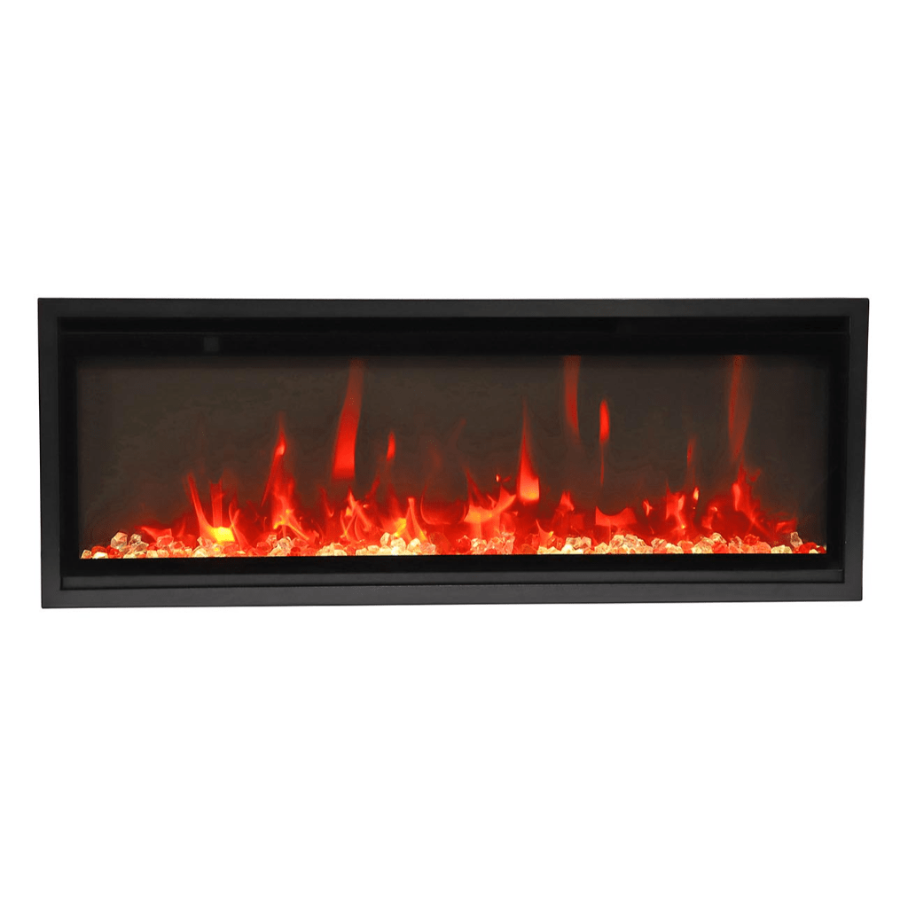 Remii by Amantii 45" Extra Slim Wall Mount Electric Fireplace with Black Steel Surround