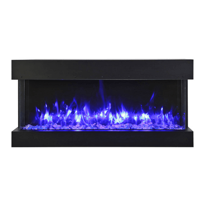 Remii by Amantii 50" BAY-SLIM Series 3 Sided Glass Electric Fireplace