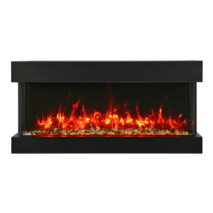 Remii by Amantii Bay Slim 40" 3-Sided Indoor / Outdoor Smart Electric Fireplace
