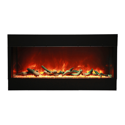 Remii by Amantii Bay Slim 60" 3-Sided Indoor / Outdoor Smart Electric Fireplace