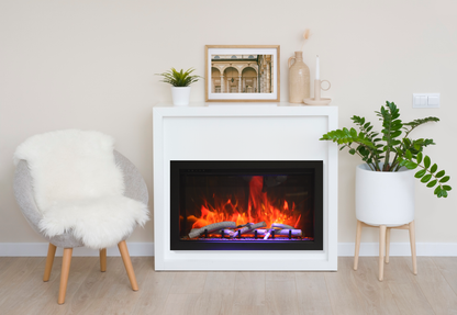 Remii by Amantii Classic Lumina 26" Indoor/Outdoor Smart Electric Fireplace Insert