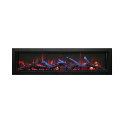 Remii by Amantii Deep Series 45" Built-in Electric Fireplace With Black Steel Surround