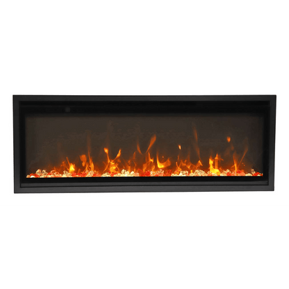 Remii by Amantii Extra Slim 45" Wall Mount Smart Electric Fireplace With Black Steel Surround