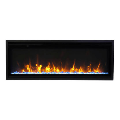 Remii by Amantii Extra Slim 45" Wall Mount Smart Electric Fireplace With Black Steel Surround