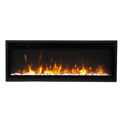 Remii by Amantii Extra Slim 45" Wall Mount Smart Electric Fireplace With Black Steel Surround