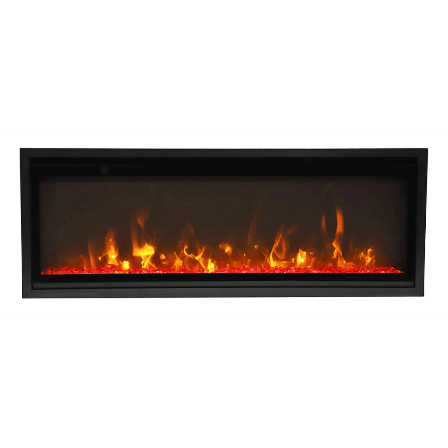 Remii by Amantii Extra Slim 45" Wall Mount Smart Electric Fireplace With Black Steel Surround