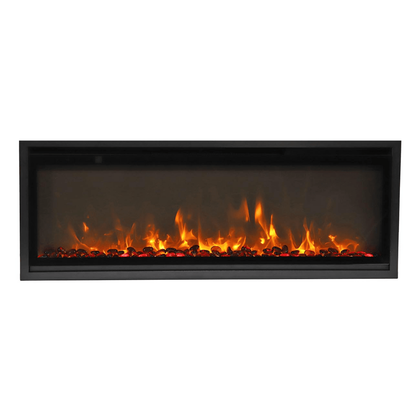 Remii by Amantii Extra Slim 45" Wall Mount Smart Electric Fireplace With Black Steel Surround