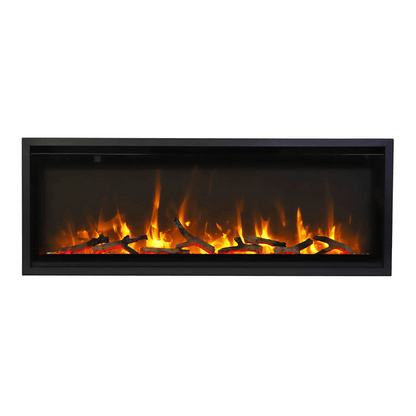 Remii by Amantii Extra Slim 45" Wall Mount Smart Electric Fireplace With Black Steel Surround