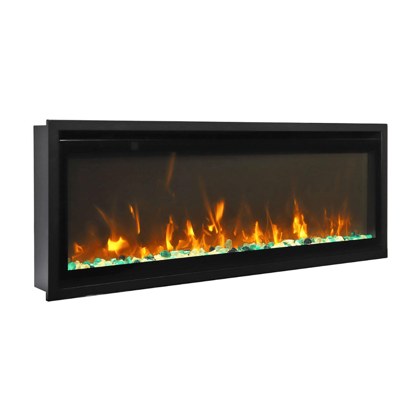 Remii by Amantii Extra Slim 45" Wall Mount Smart Electric Fireplace With Black Steel Surround
