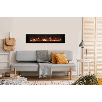 Amantii Symmetry Xtra Slim 65" Wall Mount Non-Smart Electric Fireplace
