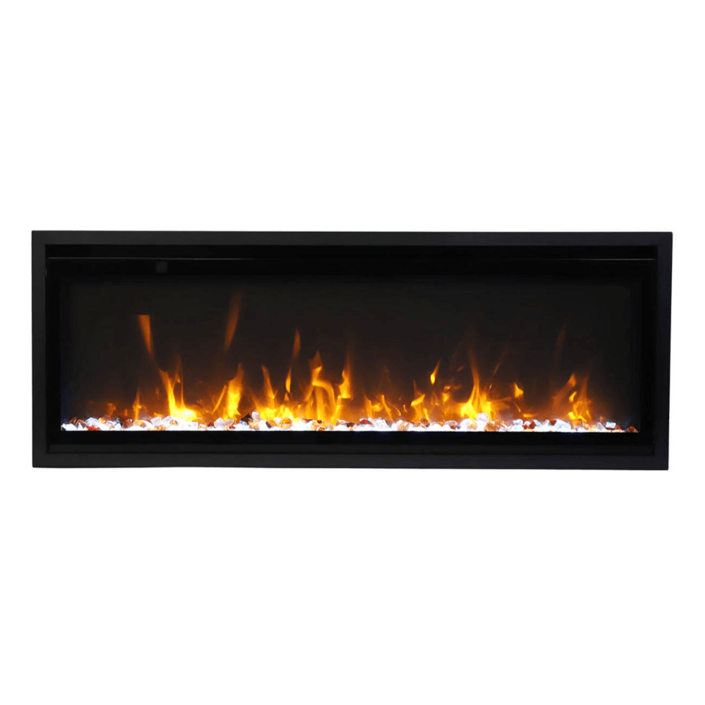Remii by Amantii Extra Slim 65" Wall Mount Smart Electric Fireplace With Black Steel Surround