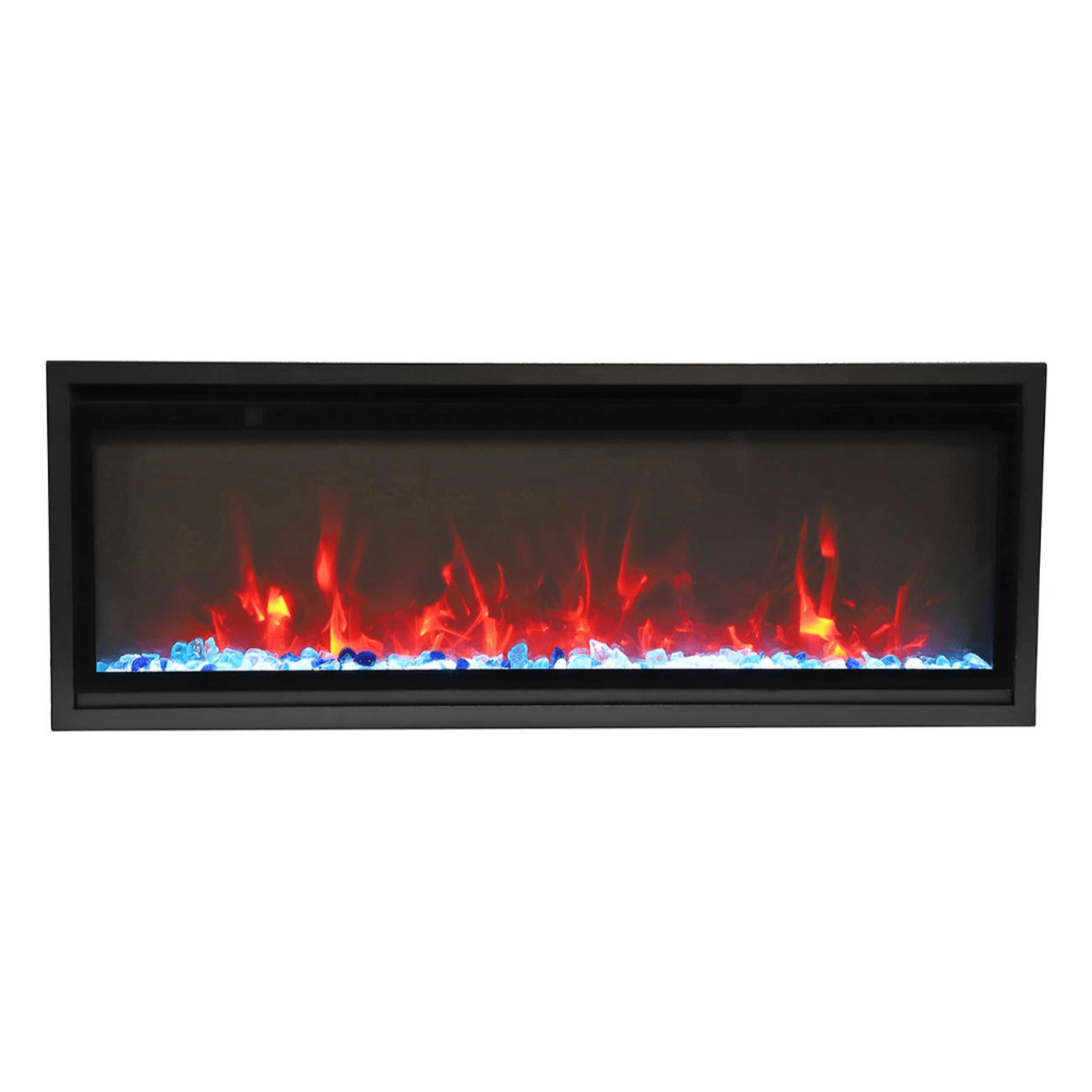 Remii by Amantii Extra Slim 65" Wall Mount Smart Electric Fireplace With Black Steel Surround