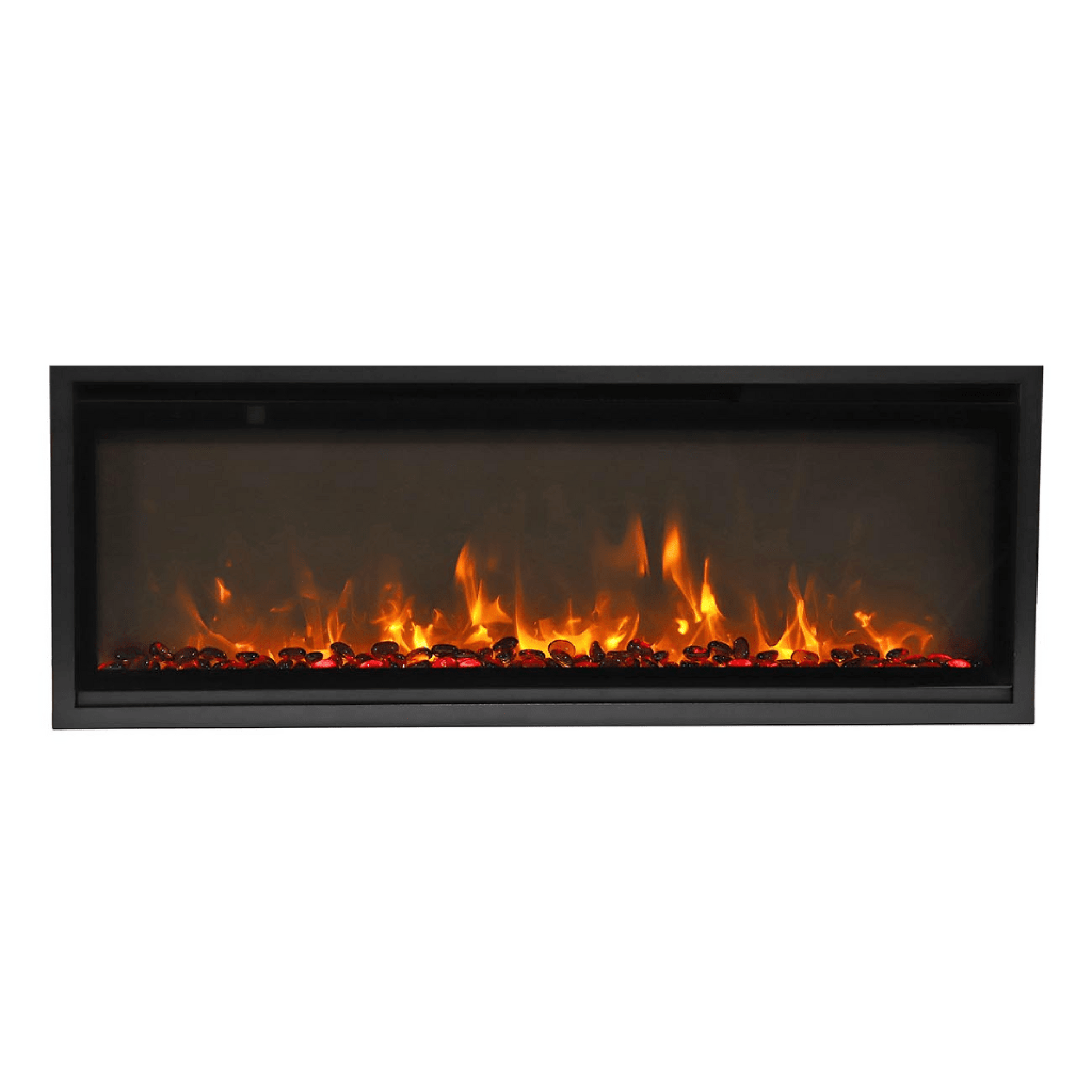 Remii by Amantii Extra Slim 65" Wall Mount Smart Electric Fireplace With Black Steel Surround