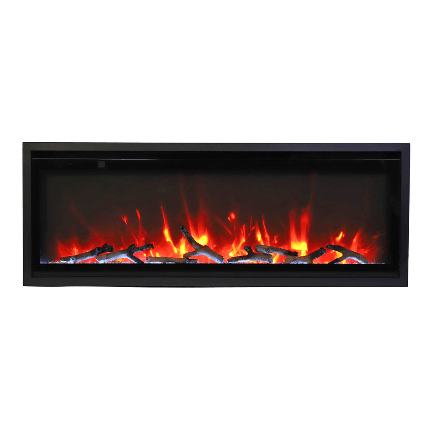 Remii by Amantii Extra Slim 65" Wall Mount Smart Electric Fireplace With Black Steel Surround