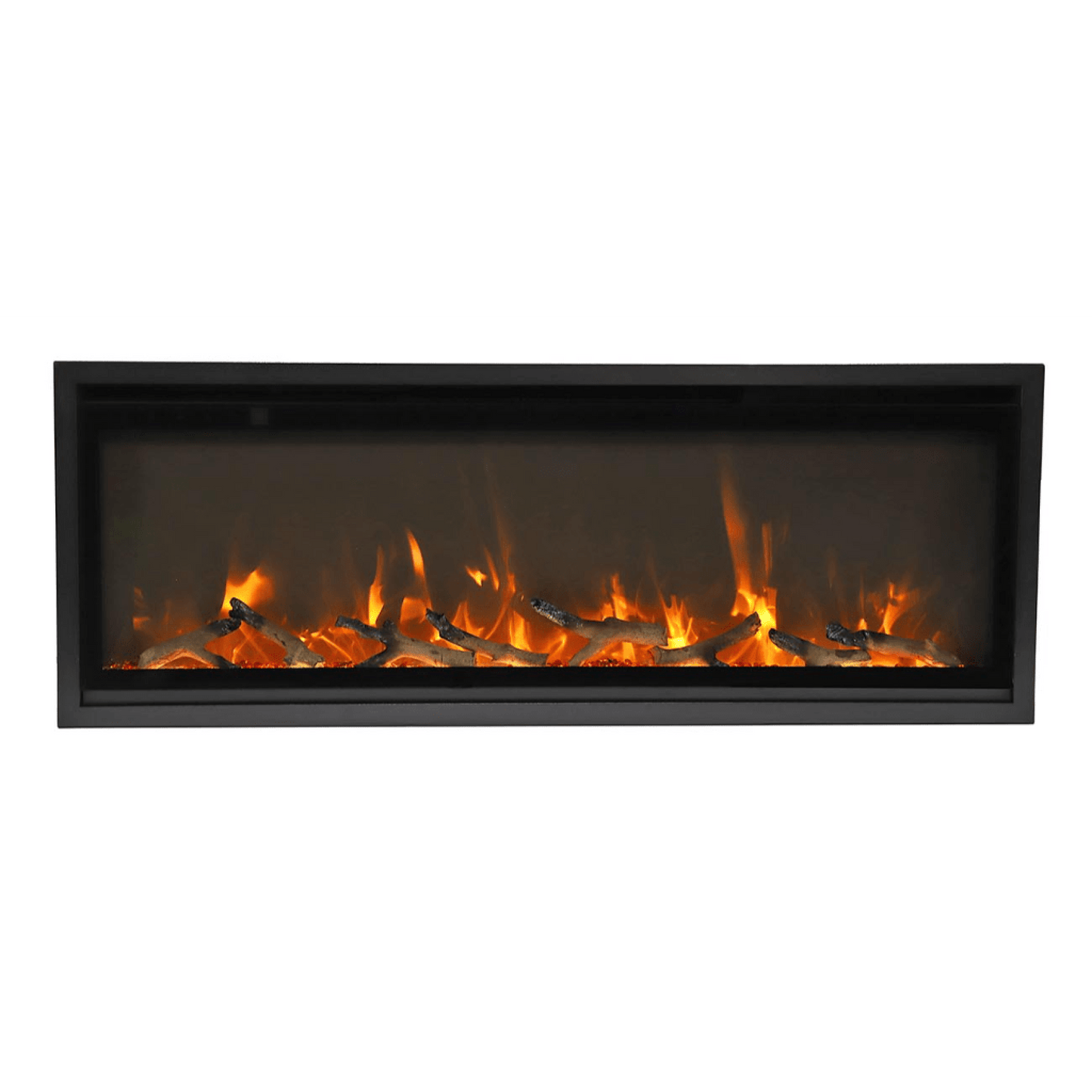 Remii by Amantii Extra Slim 65" Wall Mount Smart Electric Fireplace With Black Steel Surround