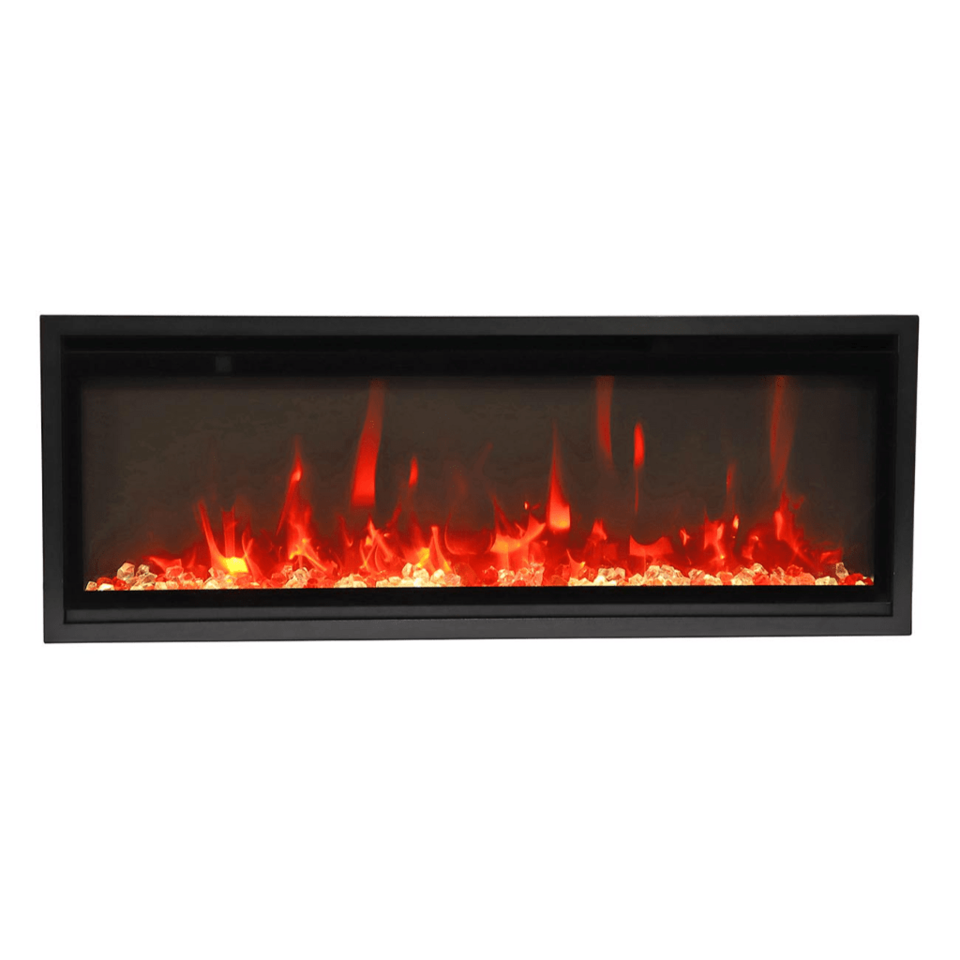 Remii by Amantii Extra Slim 65" Wall Mount Smart Electric Fireplace With Black Steel Surround