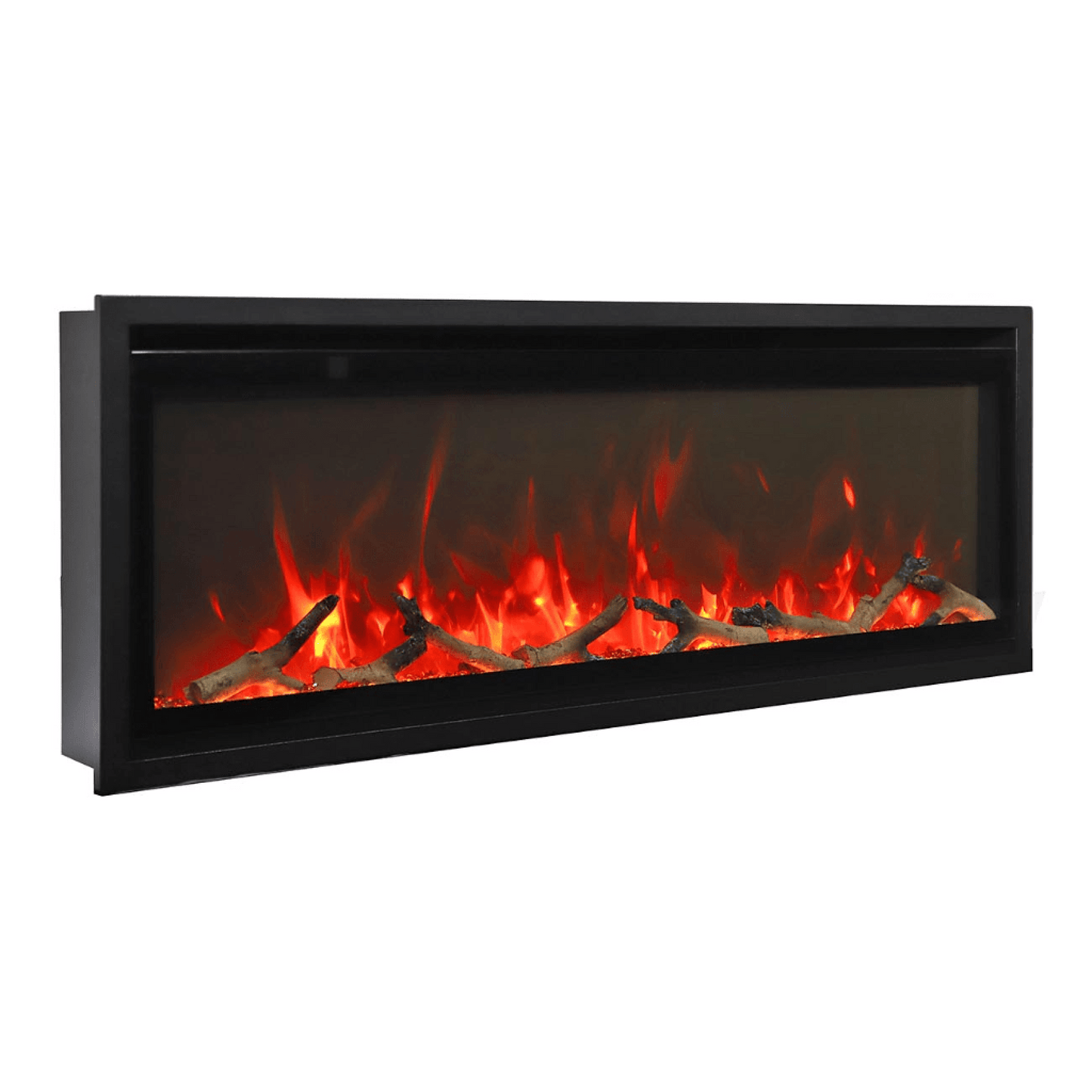 Remii by Amantii Extra Slim 65" Wall Mount Smart Electric Fireplace With Black Steel Surround
