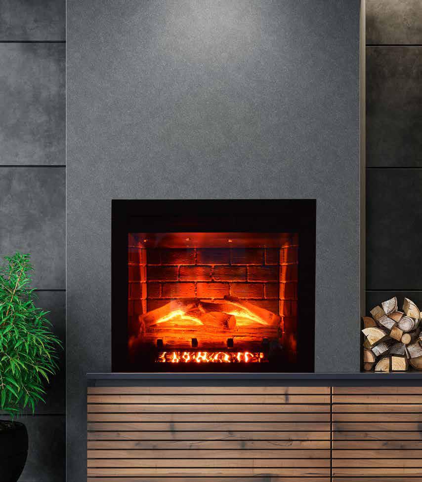 Remii by Amantii Heritage Classic 33" Traditional Electric Fireplace Insert With Logs
