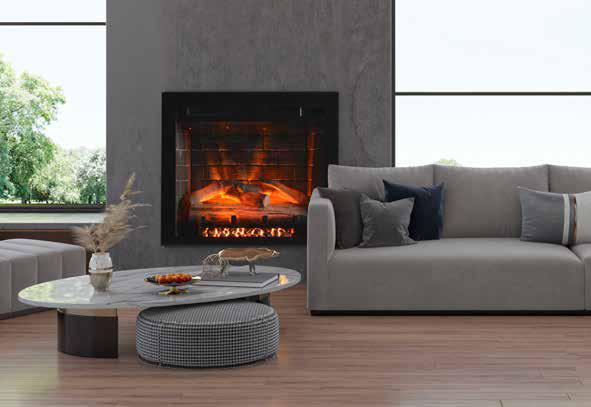 Remii by Amantii Heritage Classic 33" Traditional Electric Fireplace Insert With Logs