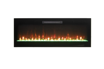 Remii by Amantii Horizon 36" WiFi-Enabled Wall-Mounted Electric Fireplace With Clear Glass Media