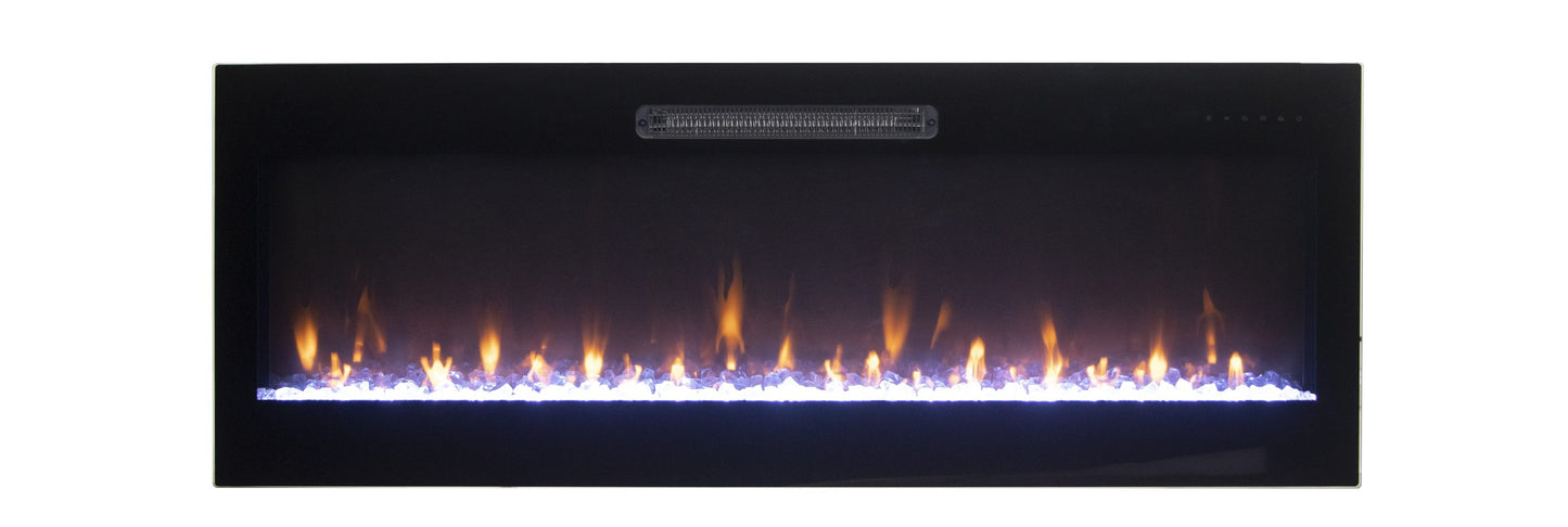 Remii by Amantii Horizon 36" WiFi-Enabled Wall-Mounted Electric Fireplace With Clear Glass Media