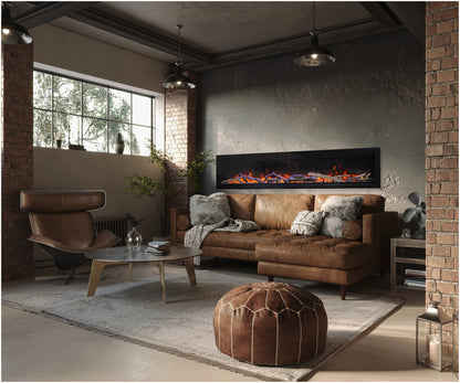 Remii by Amantii Wall Mount Lumina 34" Indoor / Outdoor Built-in Smart Electric Fireplace