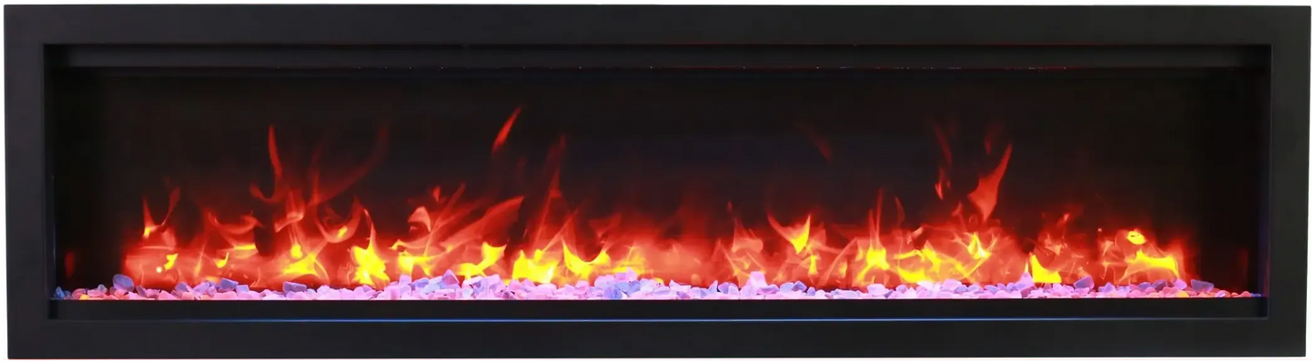 Remii by Amantii Wall Mount Lumina 34" Indoor / Outdoor Built-in Smart Electric Fireplace