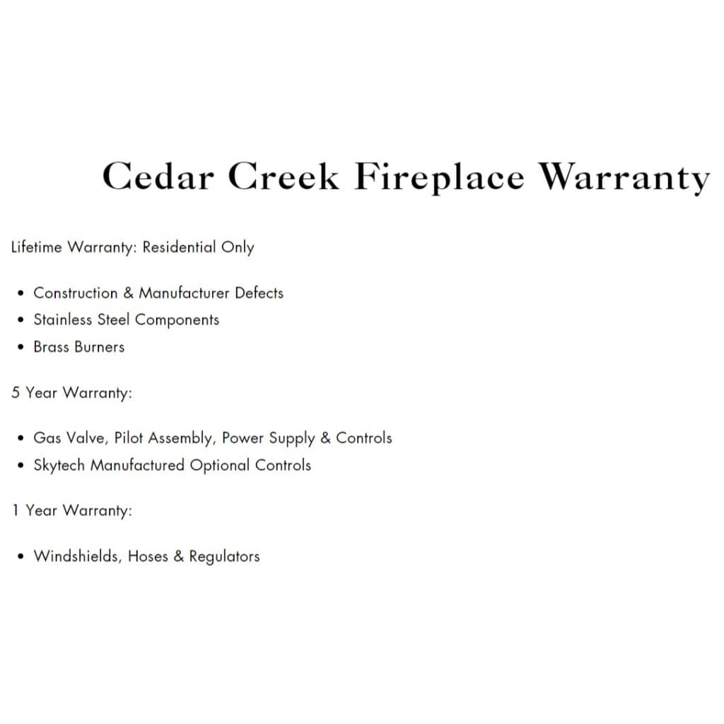 Renaissance 36" Cedar Creek Outdoor Gas Fireplace