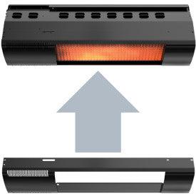 Rinnai SE Series 44" Black 35K BTU Single Stage Propane Gas Infrared Patio Heater