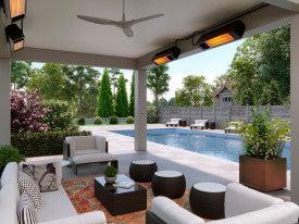 Rinnai SE Series 44" Stainless Steel 50K BTU Two Stage Natural Gas Infrared Patio Heater