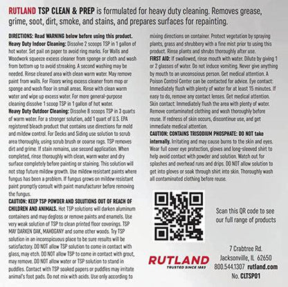 Rutland 1 lb Resealable Heavy Duty Phosphate-Free TSP Clean & Prep