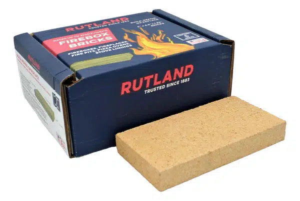 Rutland 24 lbs Buff Firebox Bricks (9" x 4-1/2" x 1-1/4")