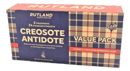 Rutland 2.45lbs Creosote Antidote Chimney Cleaning Fire Logs (2-Pack)