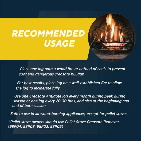 Rutland 2.45lbs Creosote Antidote Chimney Cleaning Fire Logs (2-Pack)