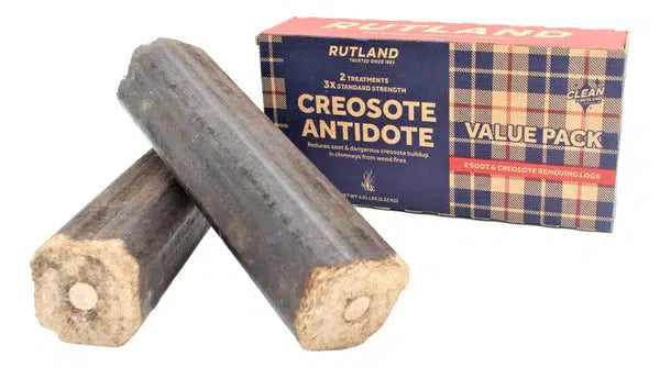 Rutland 2.45lbs Creosote Antidote Chimney Cleaning Fire Logs (2-Pack)