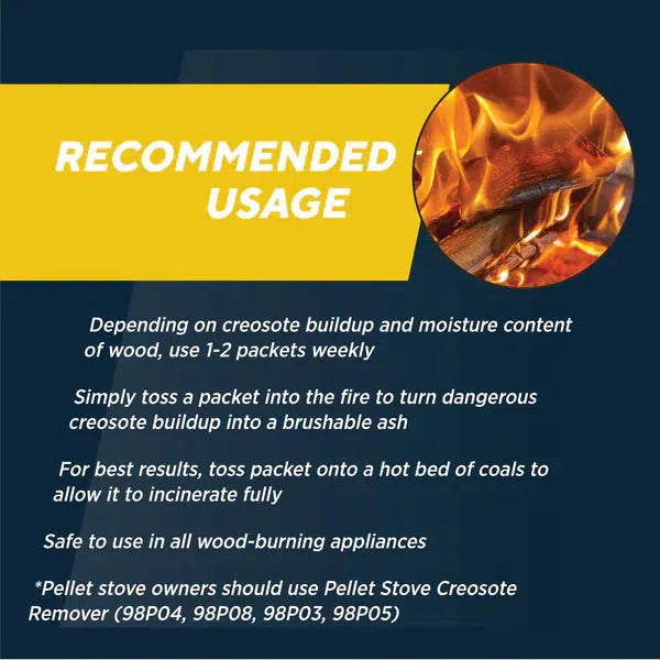 Rutland 50g Creosote Concentrate - Triple Power Creosote Remover (20 pack)